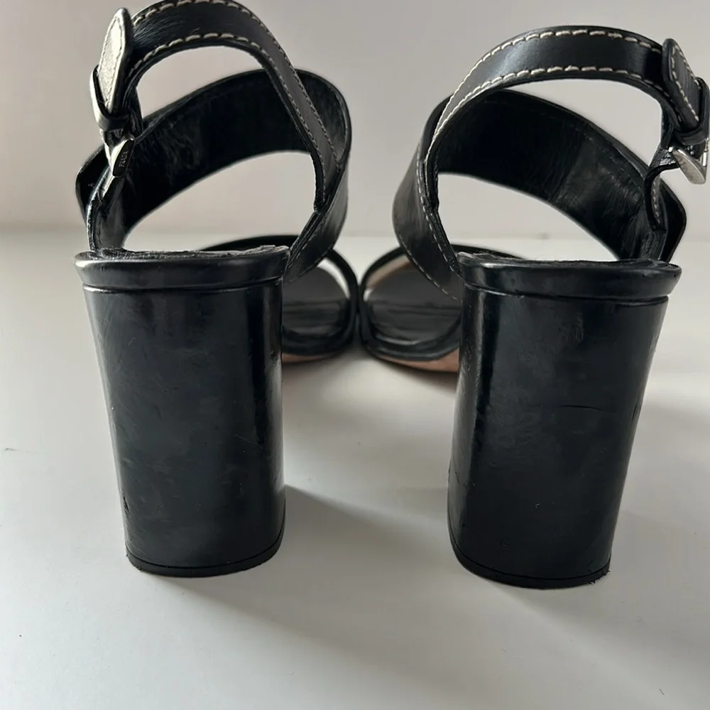PRADA Block High Heel Sandals Sz 39 - Picture 8 of 16